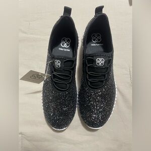 Daisy Fuentes Black Sparkle Sneakers